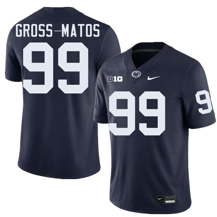 Yetur Gross-Matos Penn State Jersey,PSU Nittany Lions #99 Yetur Gross-Matos Football Uniforms-Navy